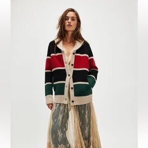 COPY - Pendleton Women’s Ranger Stripe Lambswool Cardigan NWT Size Medium